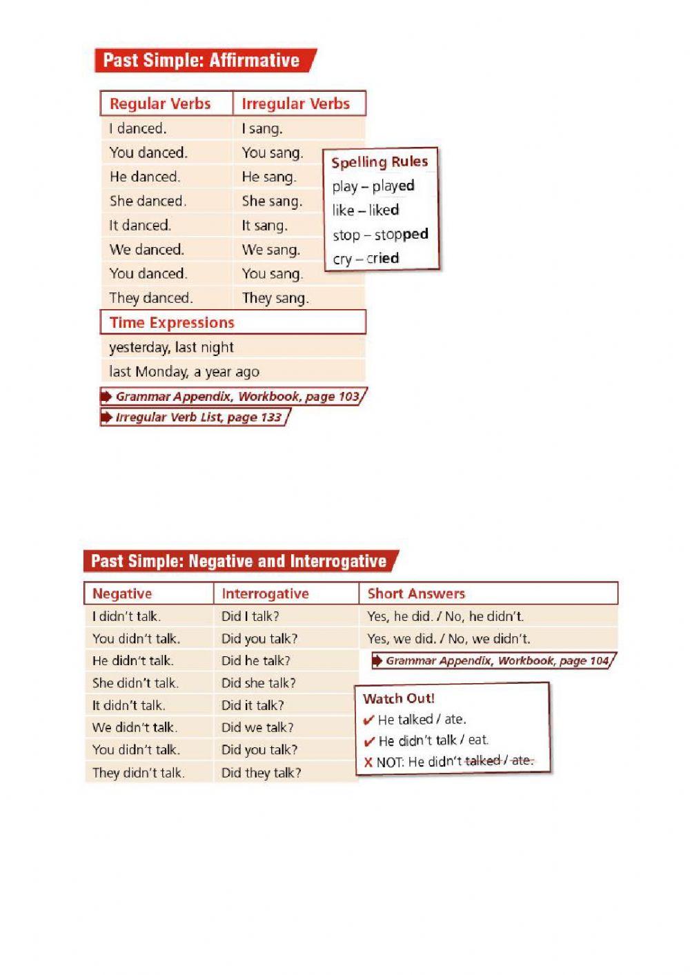 UNIT 6 -GRAMMAR - Past Simple 0 worksheet
