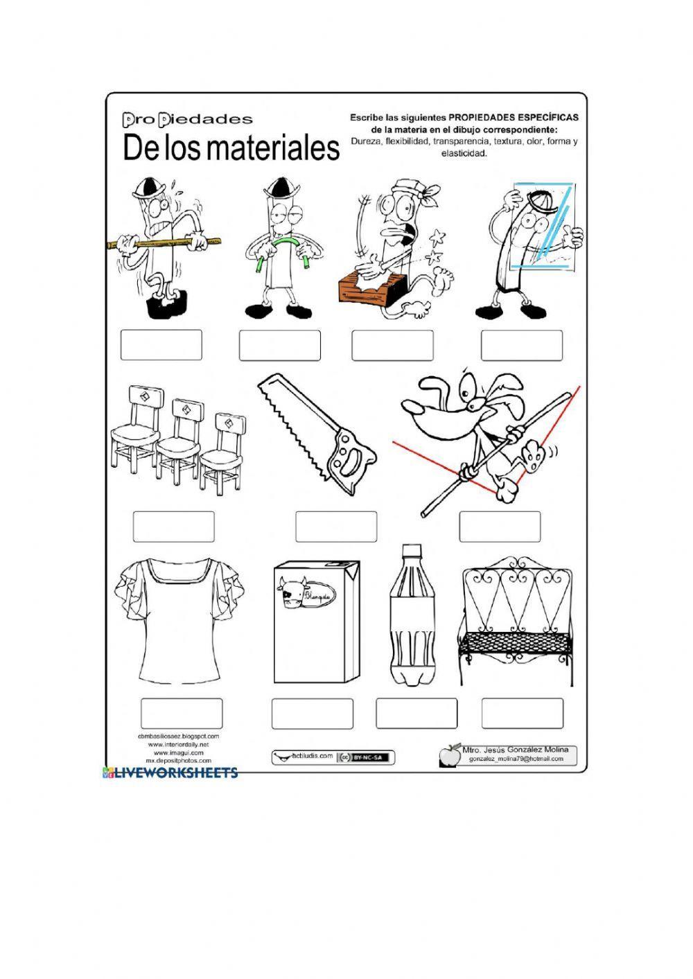 propiedades especificas de los materiales