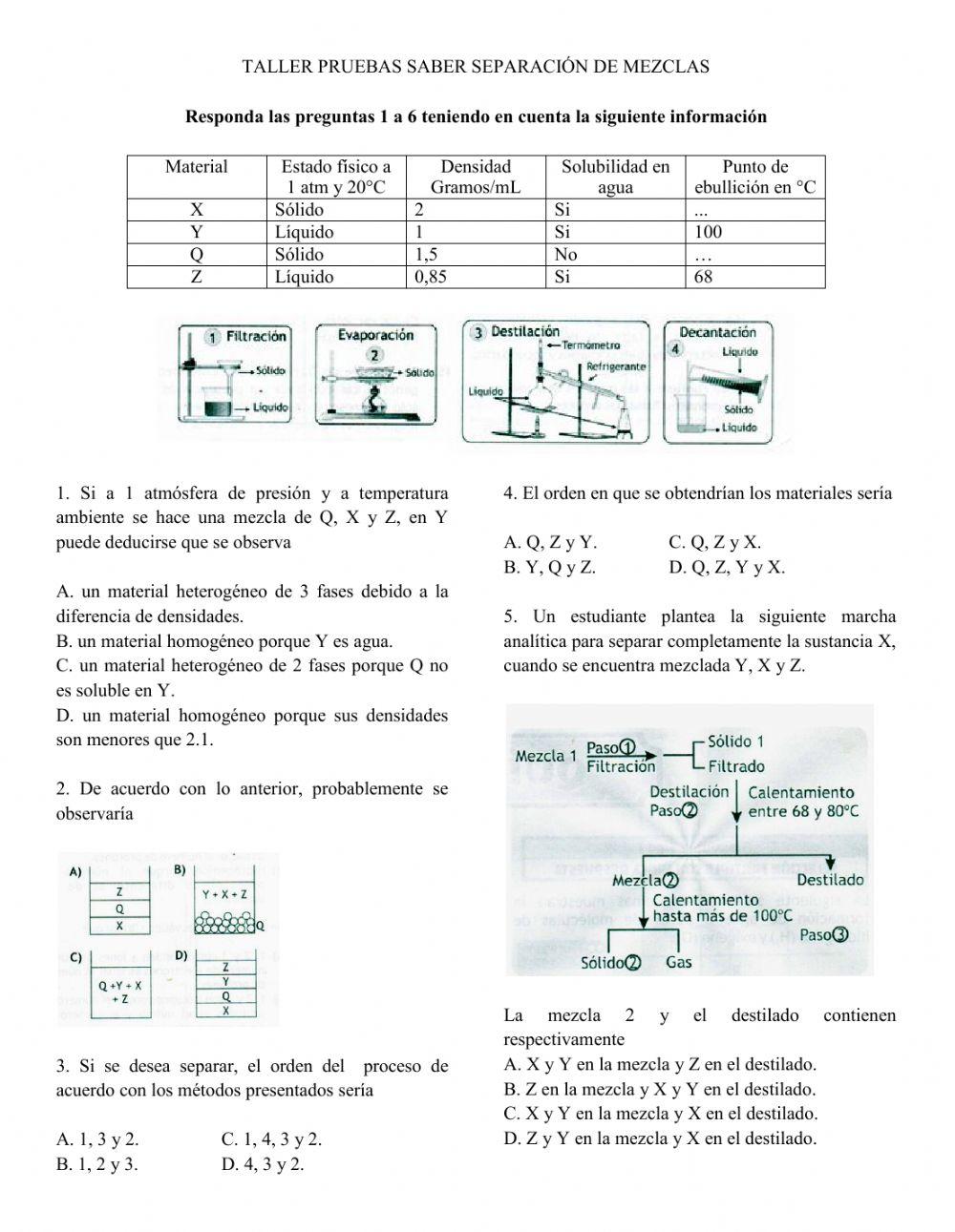 Separacion de mezclas