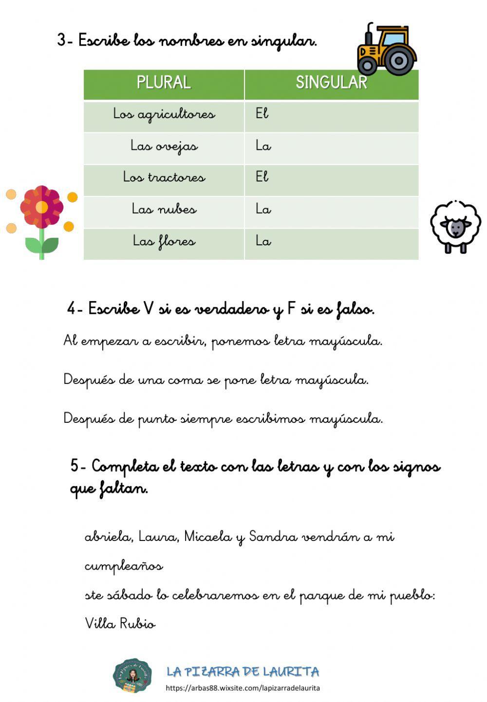 Diminutivos y mayúsculas