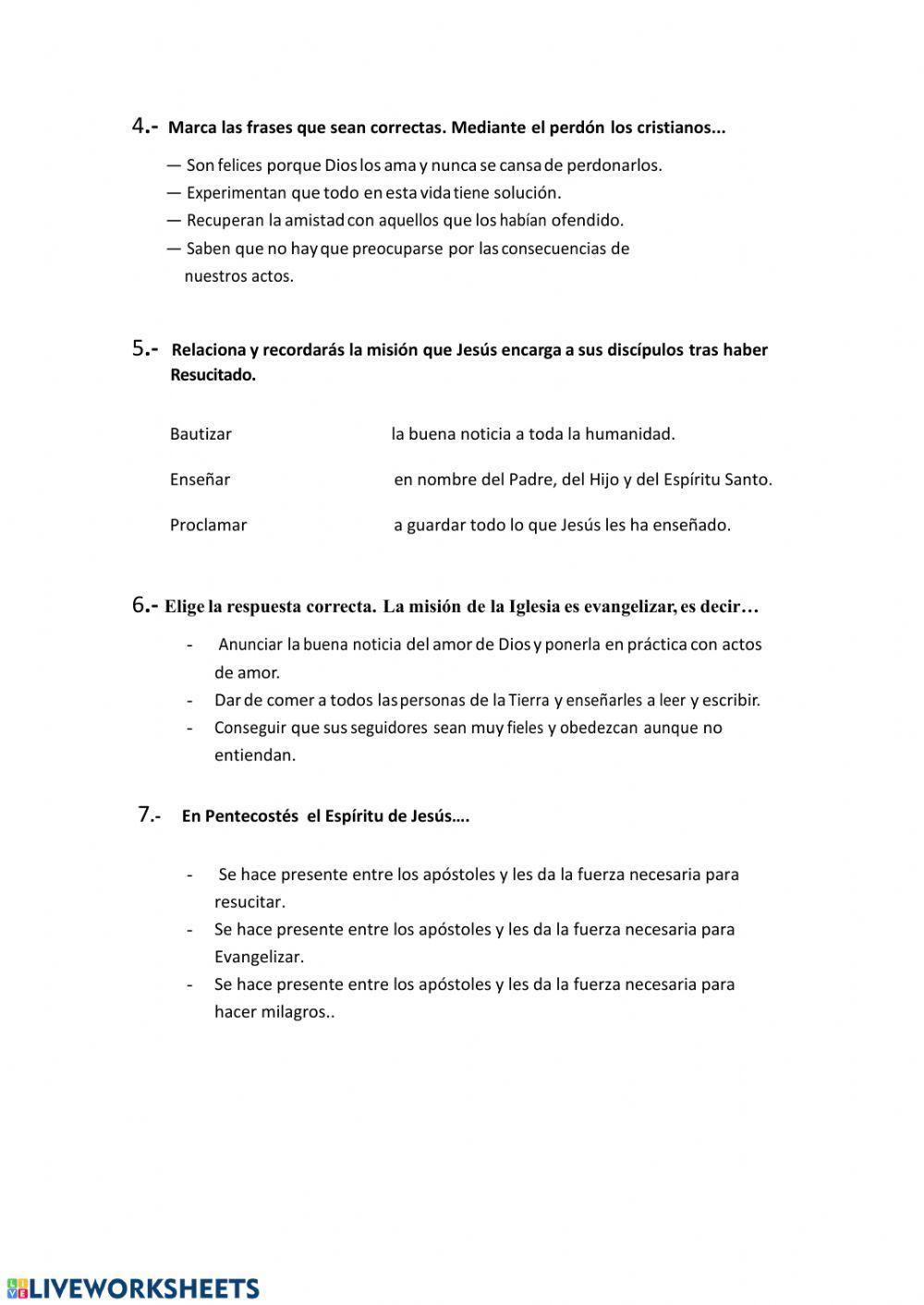 LA IGLESIA SIGUE LA MISIÓN DE JESÚS