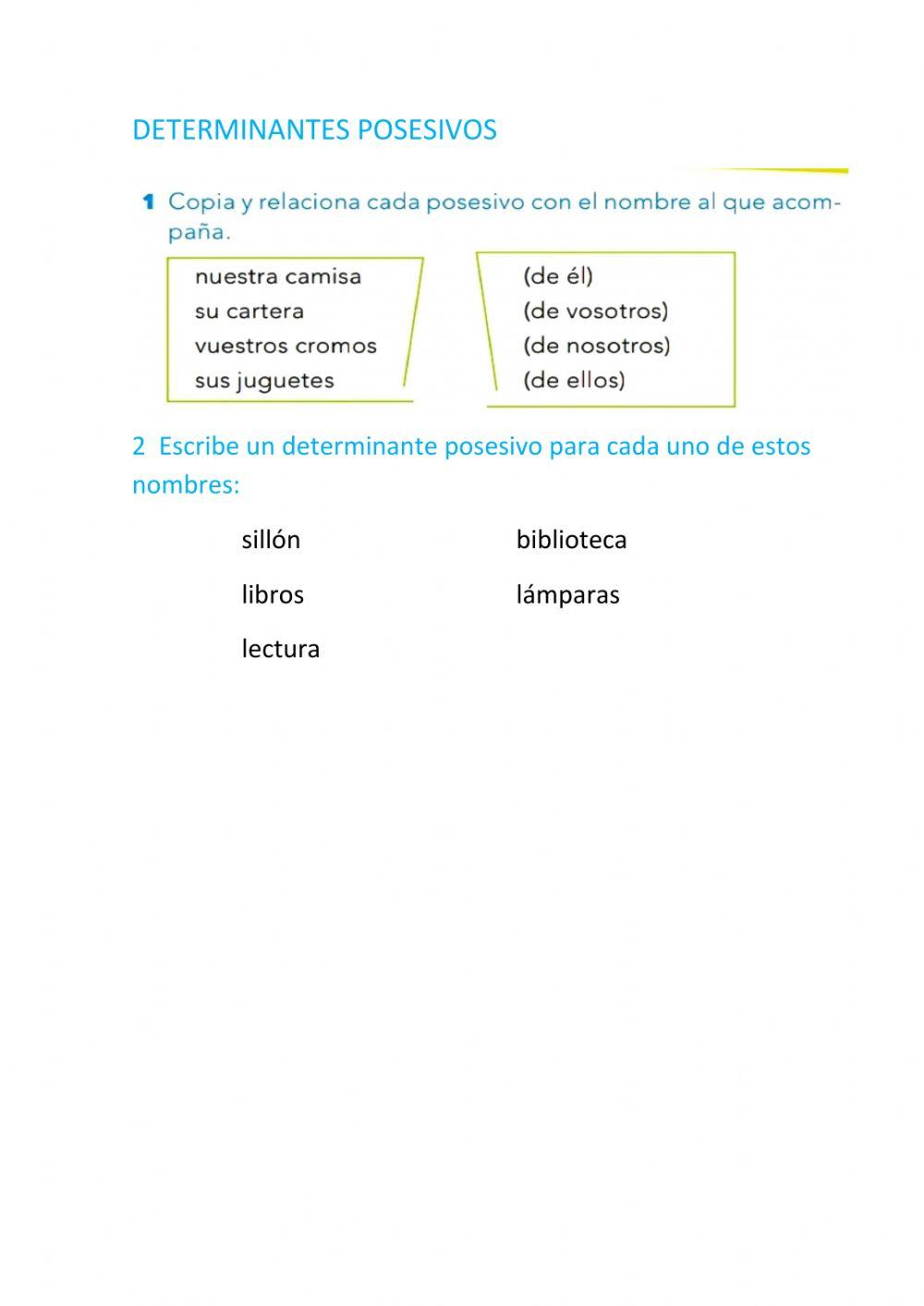 Posesivos Posesivos