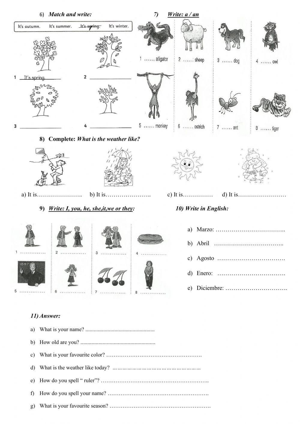 1st preparatory test