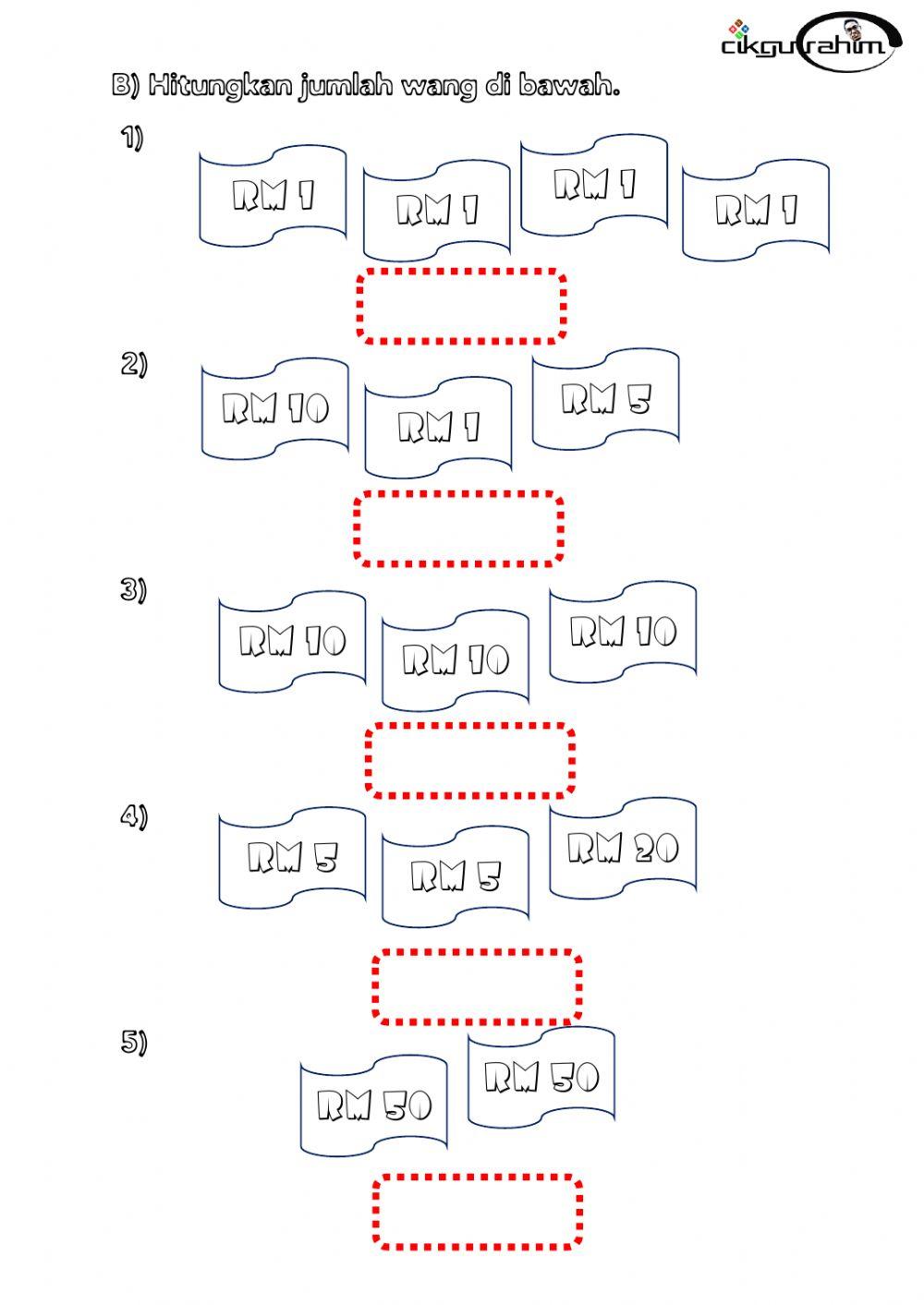 Latihan wang tahun 1