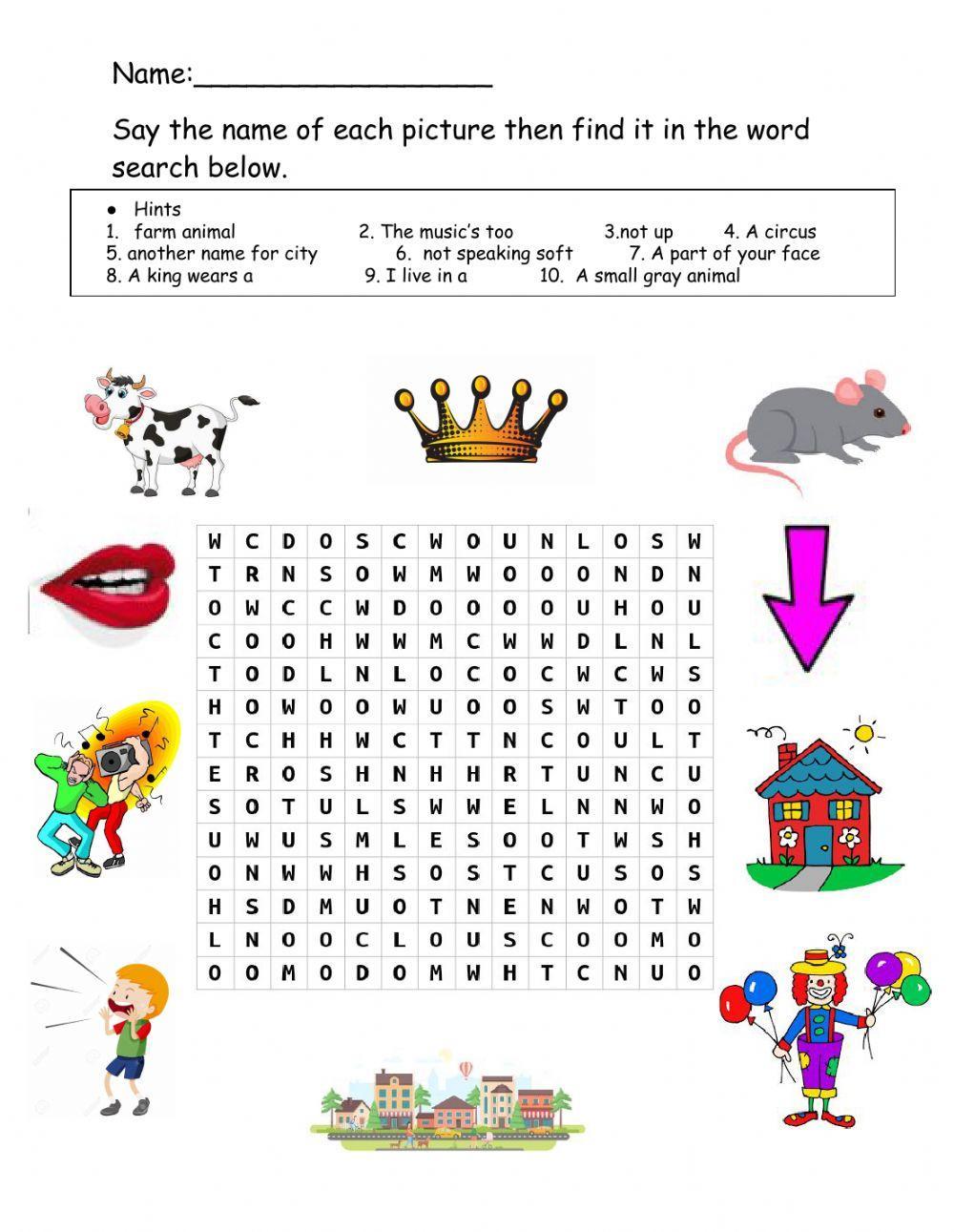 Ou-ow wordsearch