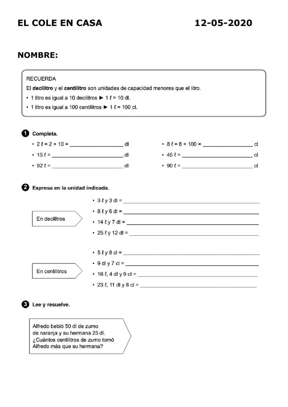 UNIDADES DE CAPACIDAD