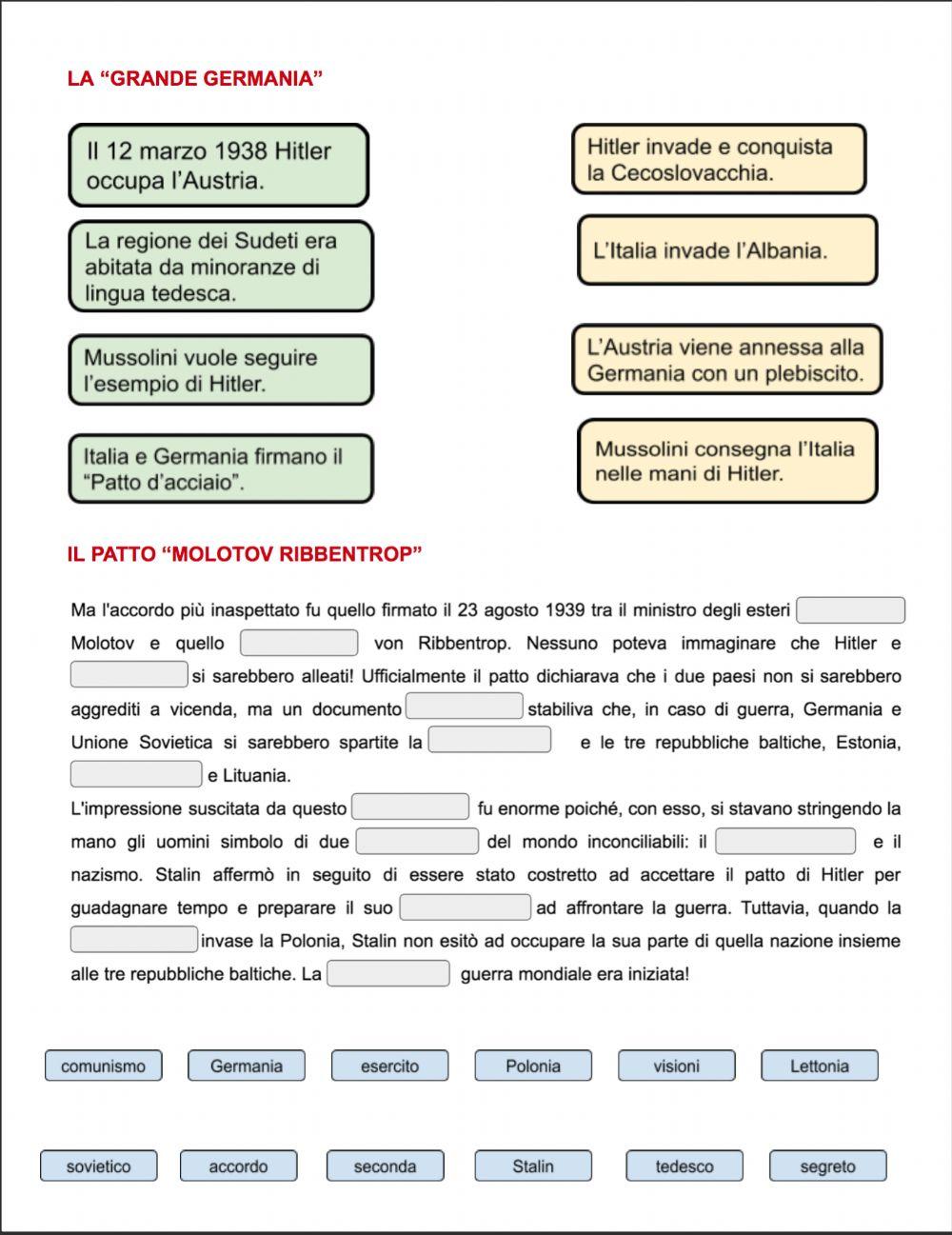 Verso la 2° guerra mondiale - parte II