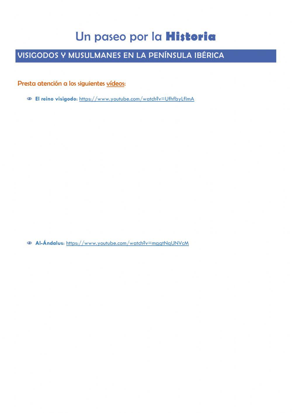 Visigodos y musulmanes en la Península Ibérica