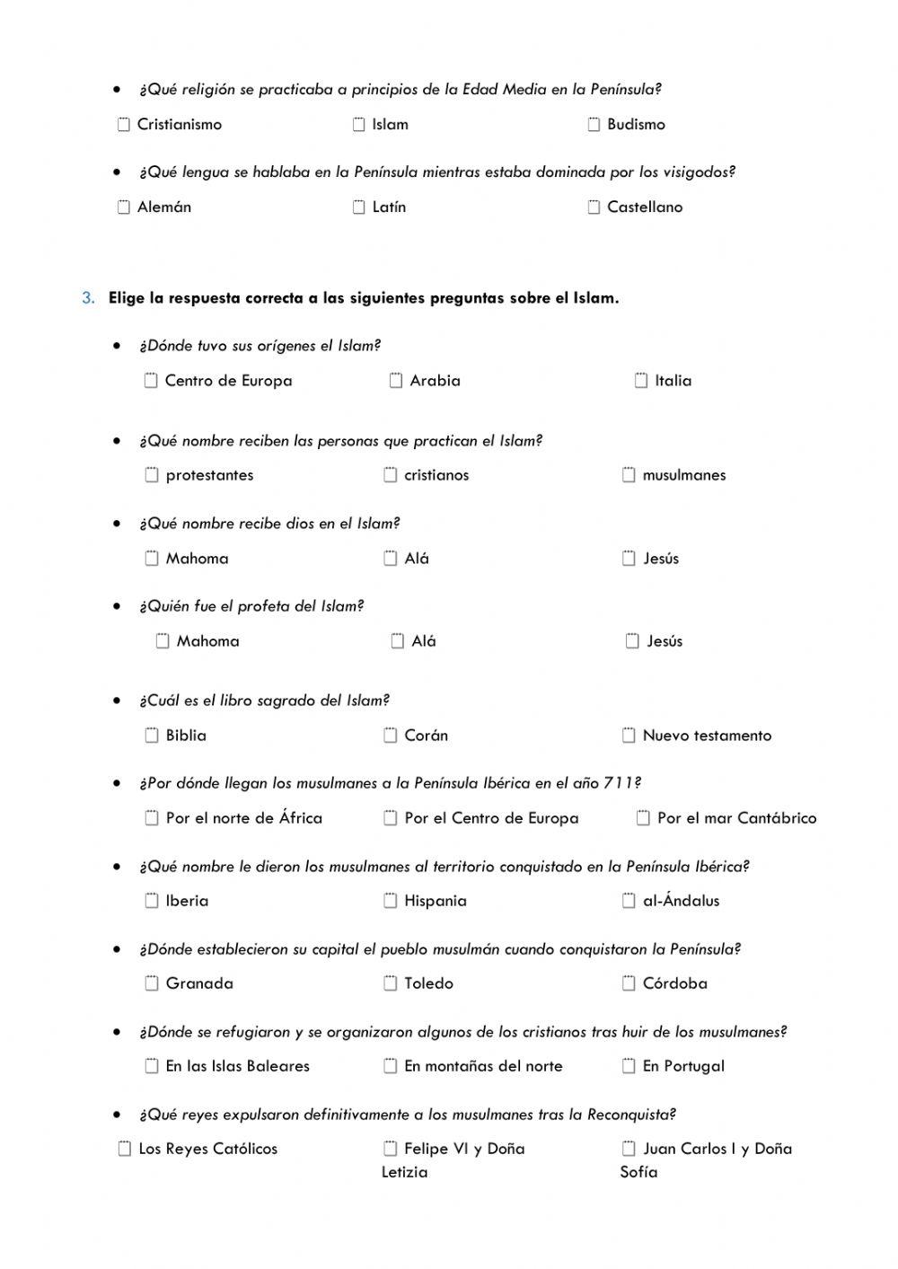 Visigodos y musulmanes en la Península Ibérica