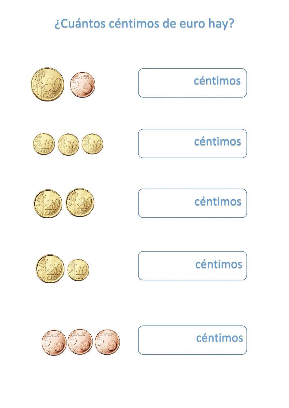 Calcula los centimos