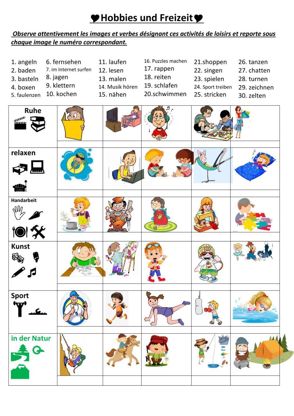 Hobbies und Freizeit