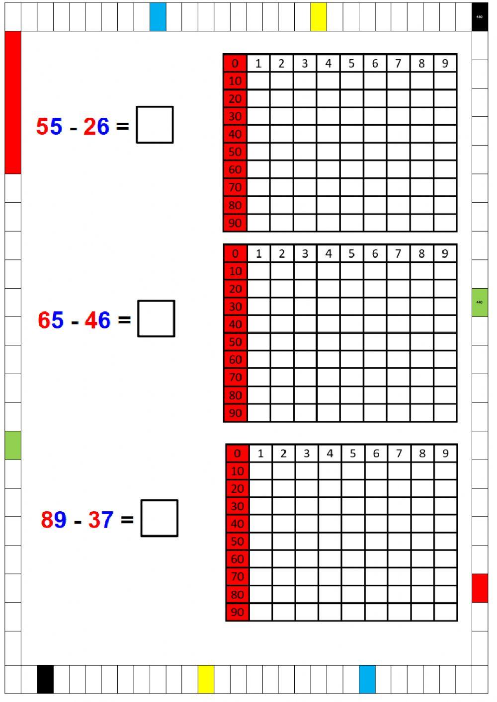 Resta centena cuadrada.