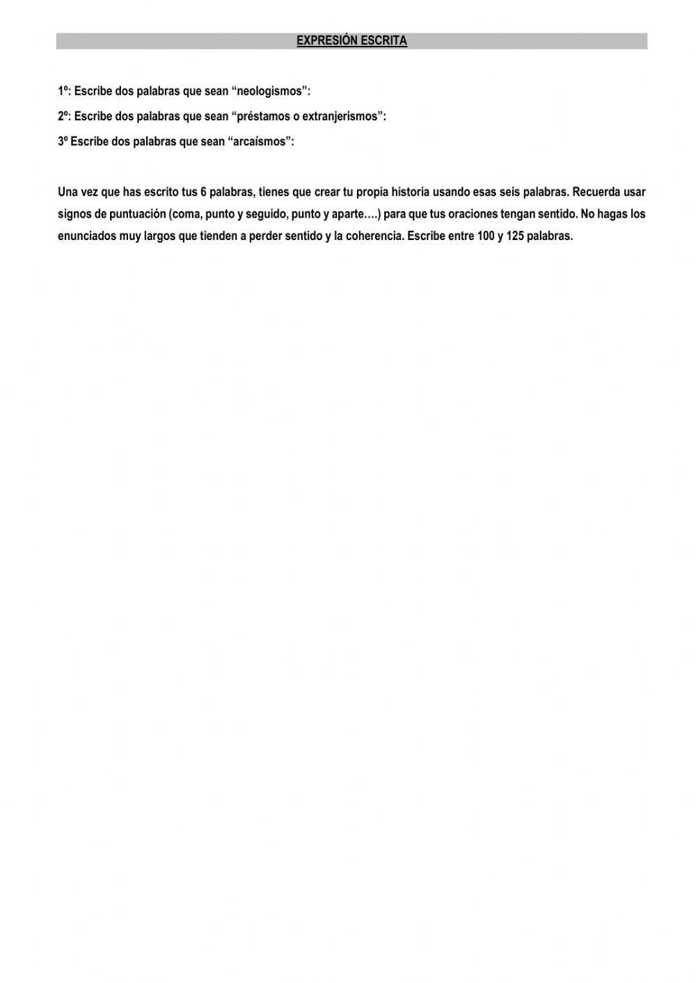 Repaso T 10 - ficha nº 29 + exp. escrita