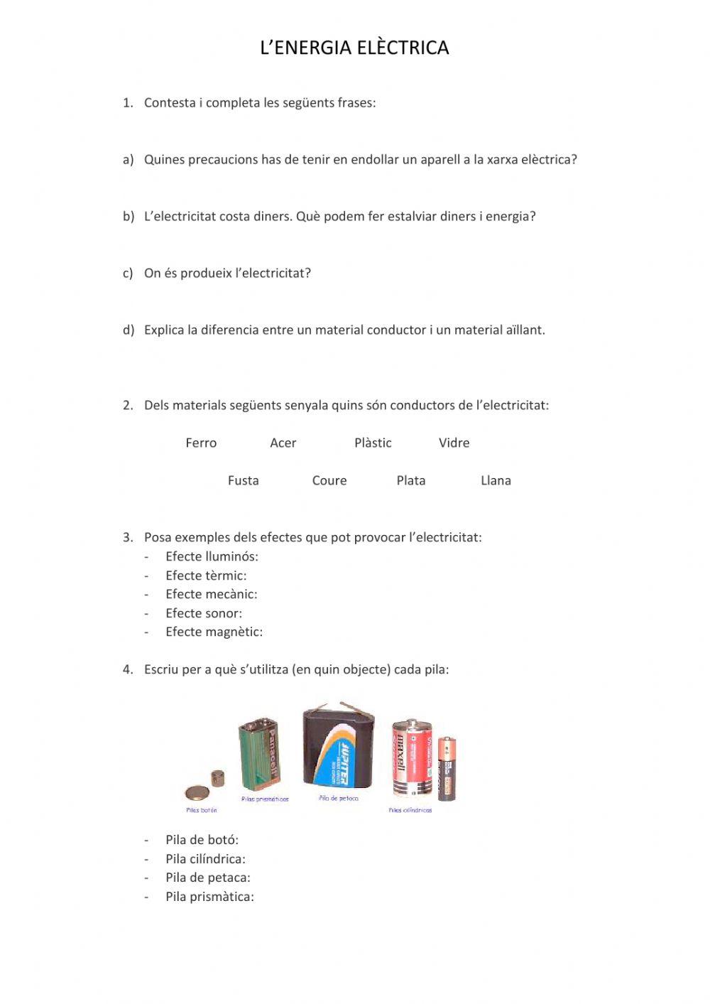 L'energia elèctrica