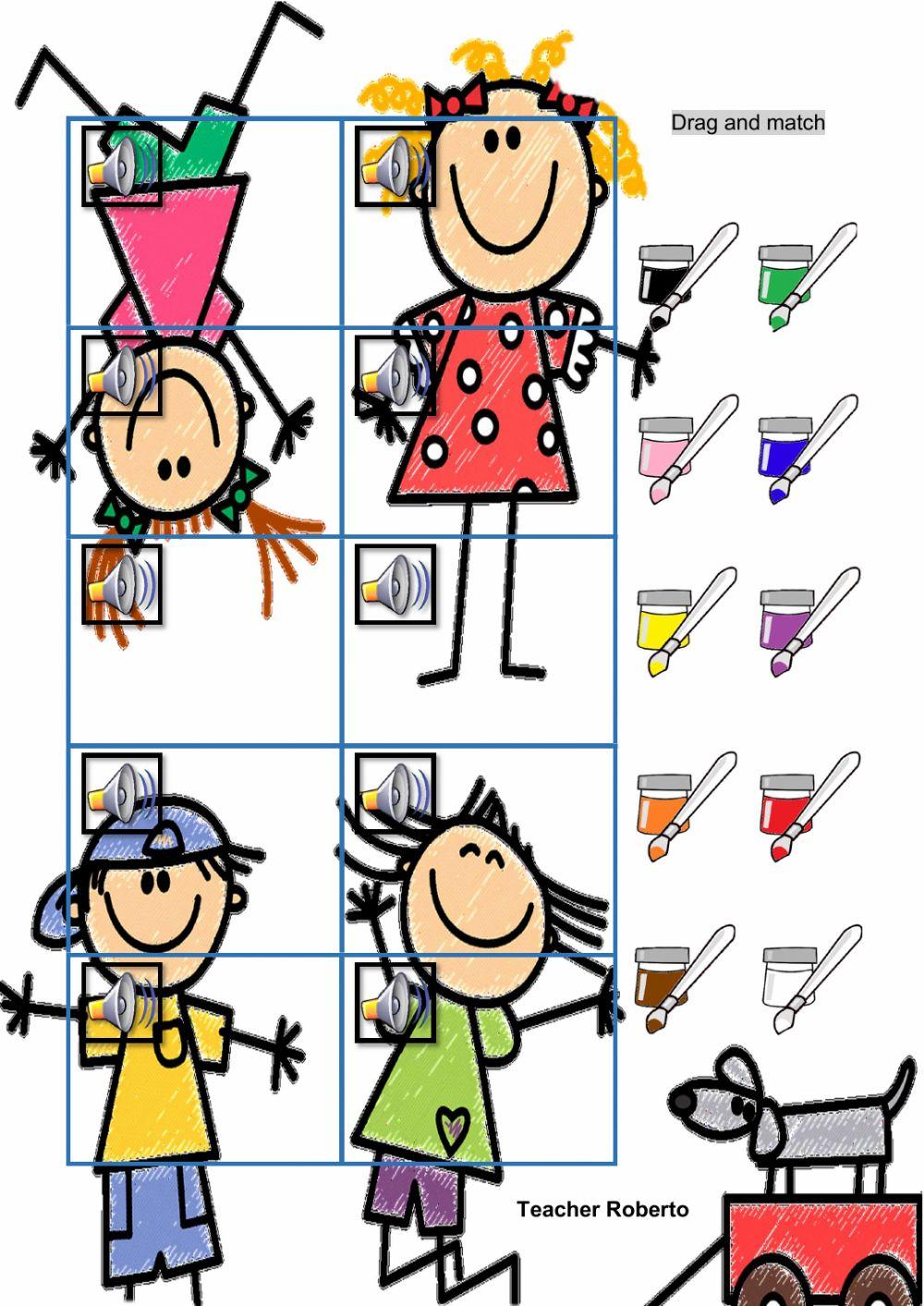 Live Worksheets French Colours