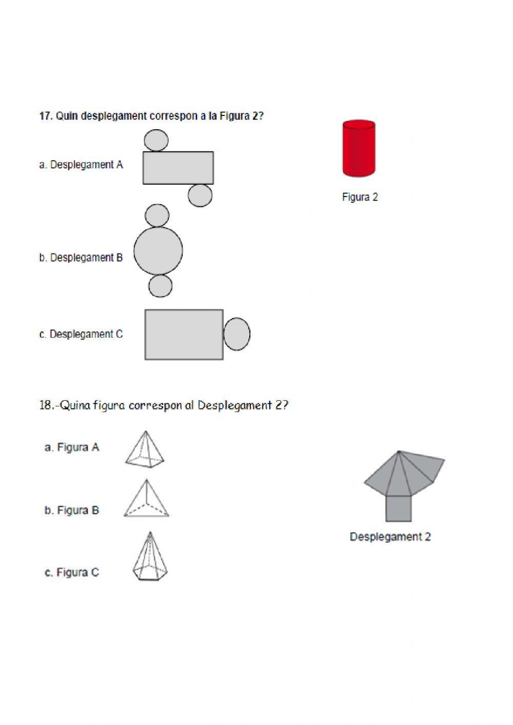 Desplegament de figures planes