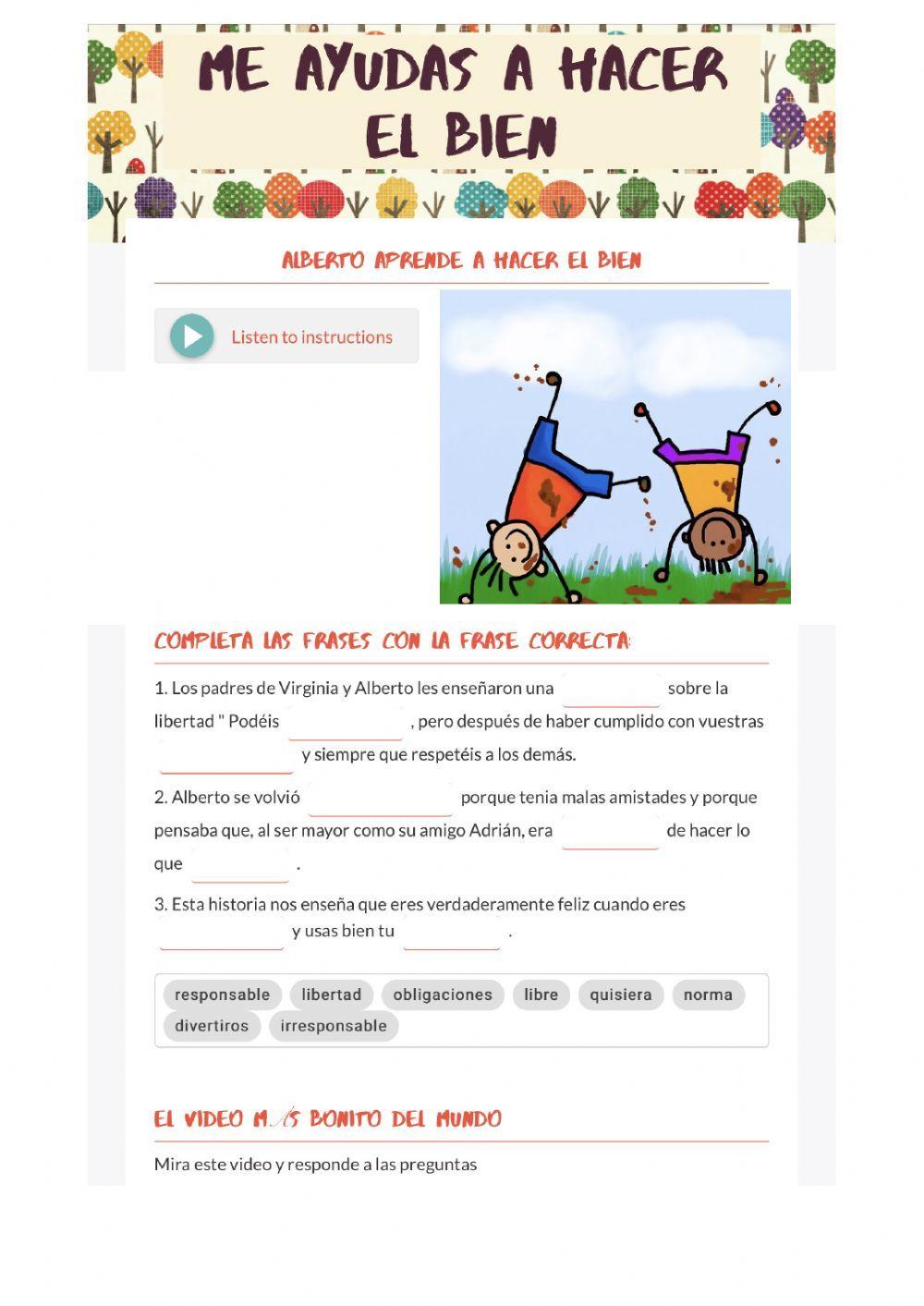 Me ayudas a hacer el bien