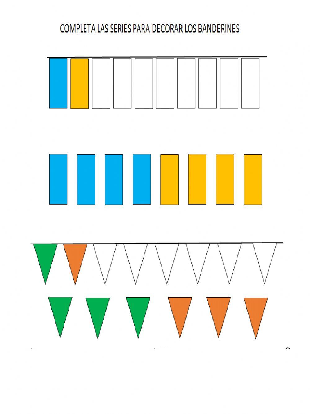 Series de dos elementos banderines