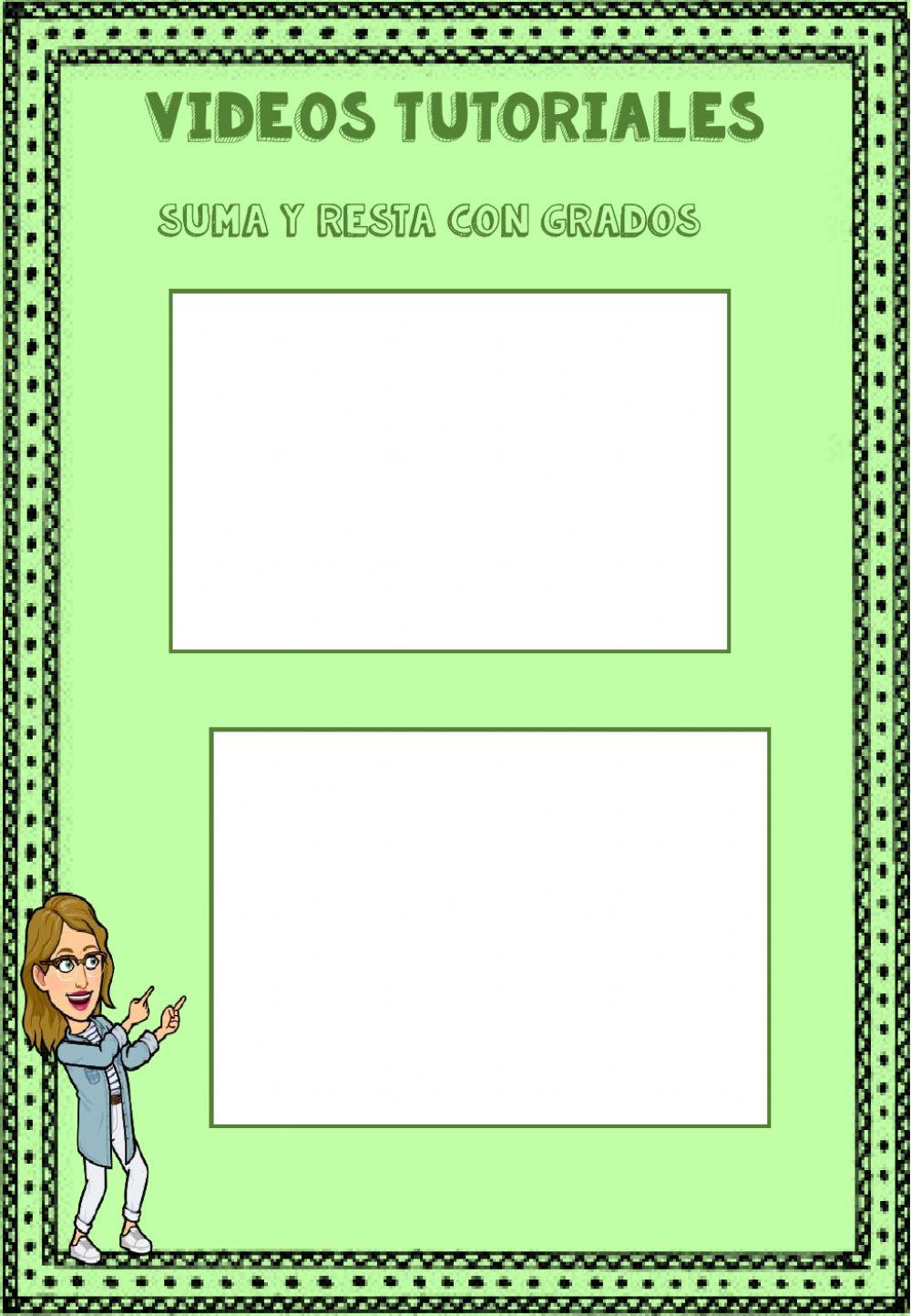 Tutoriales GRADOS Y ÁNGULOS