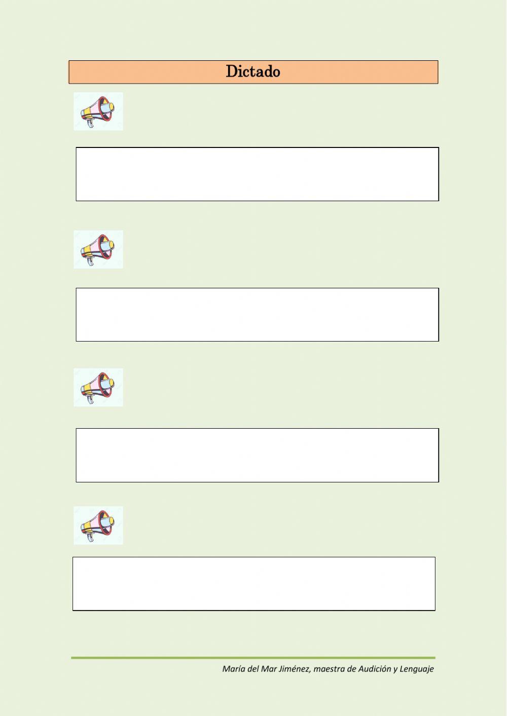 Discriminación auditiva. Inversas y trabadas