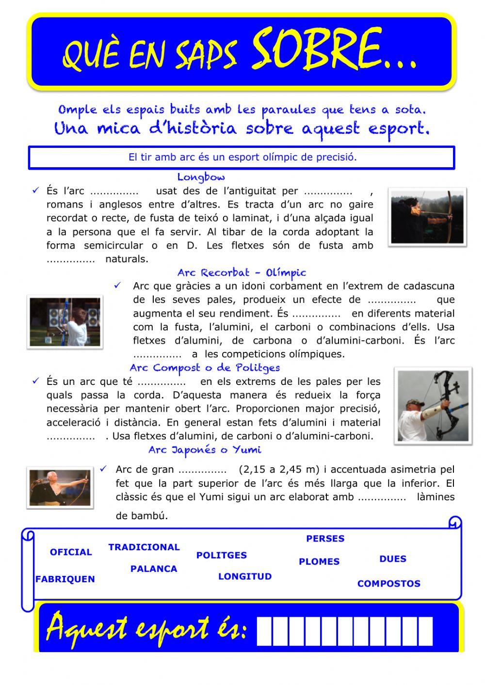 Que saps sobre... Tir amb Arc