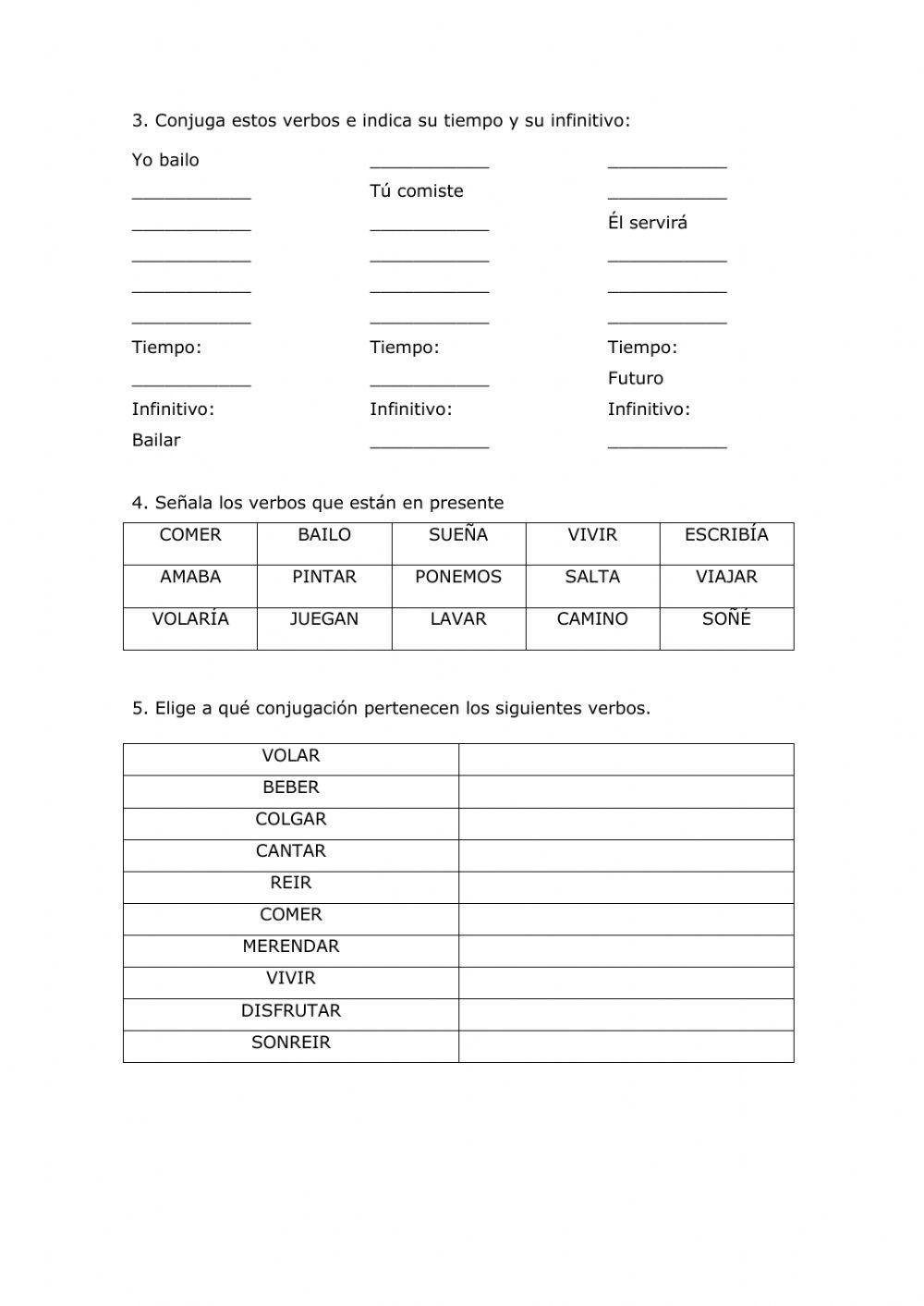 Modo indicativo tiempos simples Modo indicativo tiempos simples