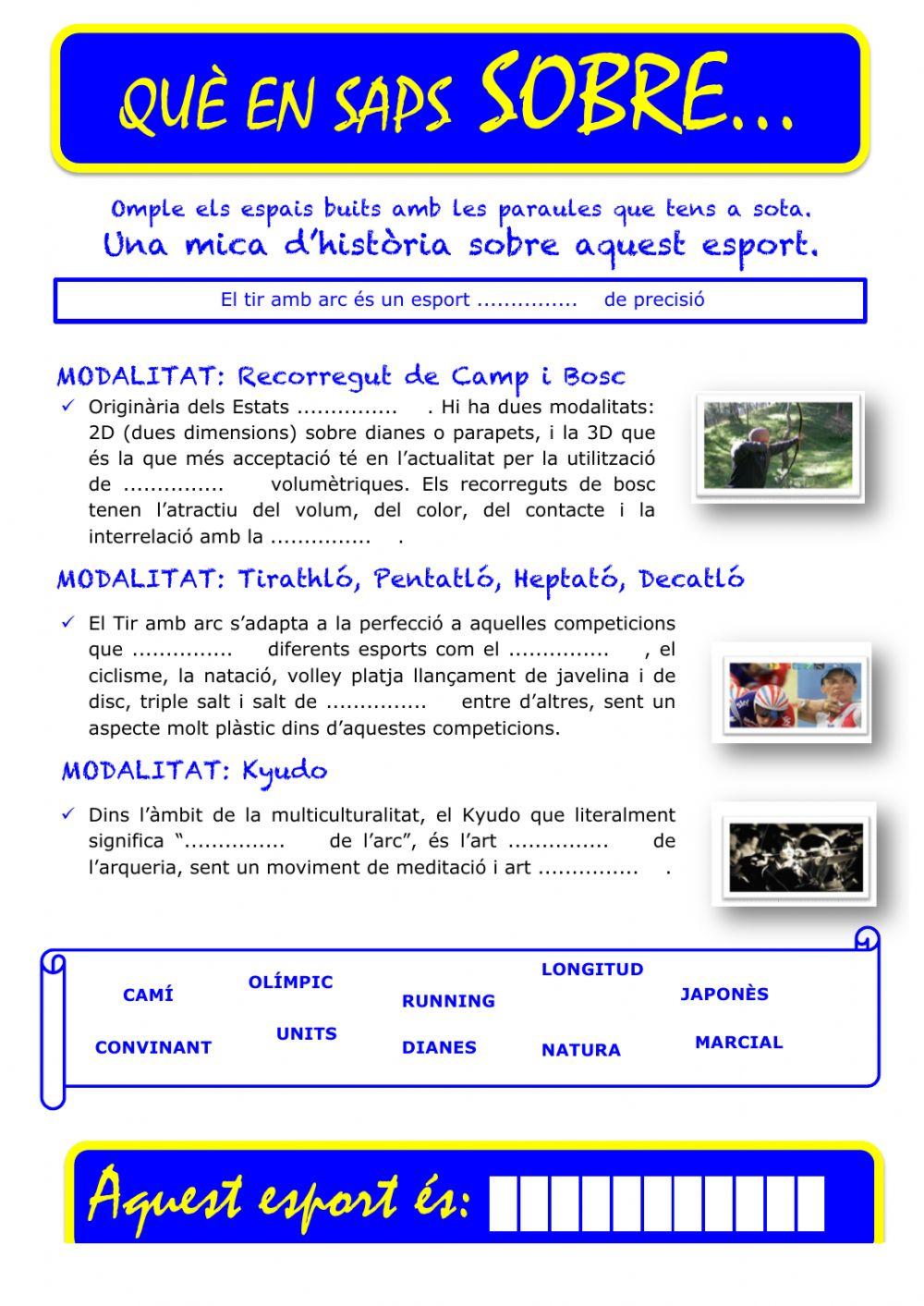 Que saps sobre... Tir amb Arc 03