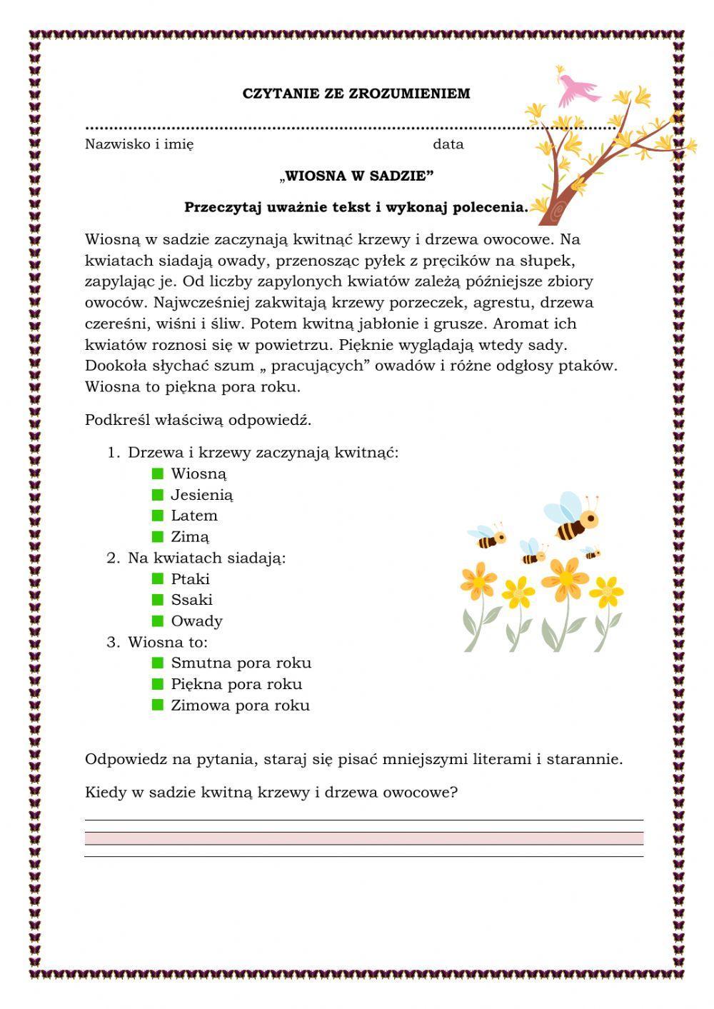 Czytanie ze zrozumieniem