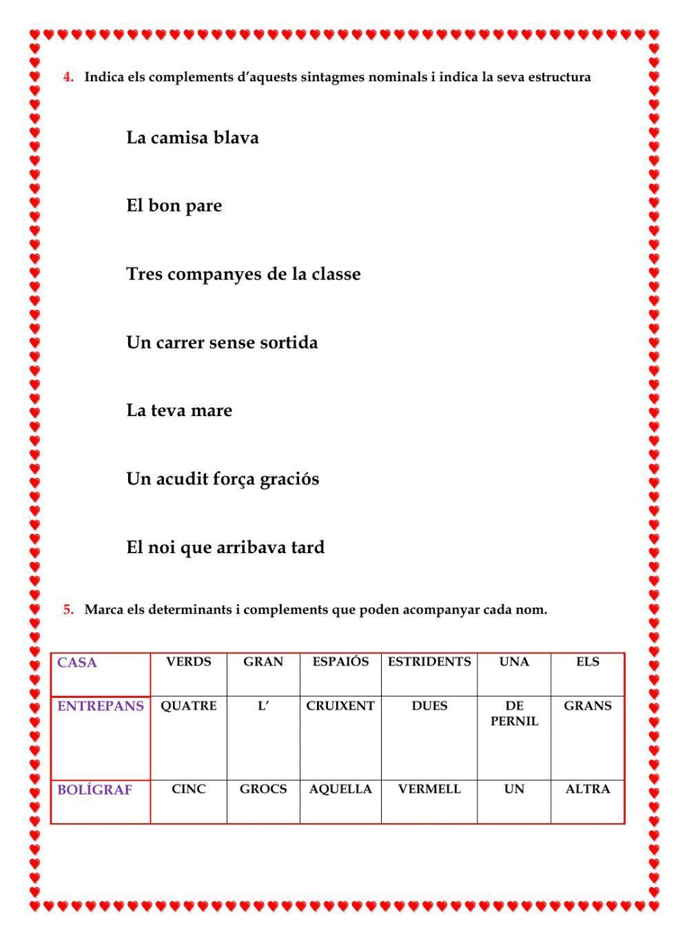 Subjecte: nucli i complements
