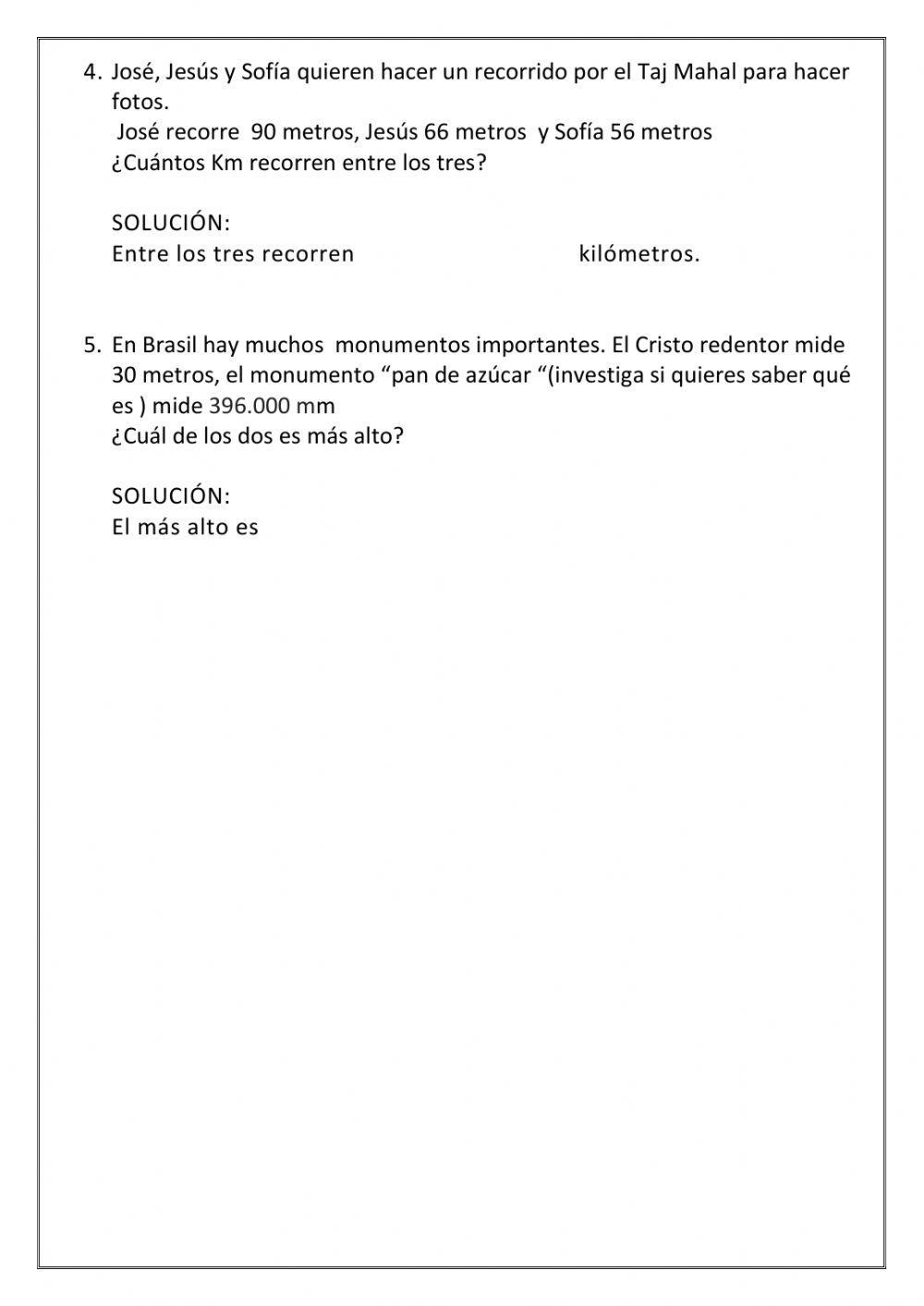 Problemas maravillas del mundo