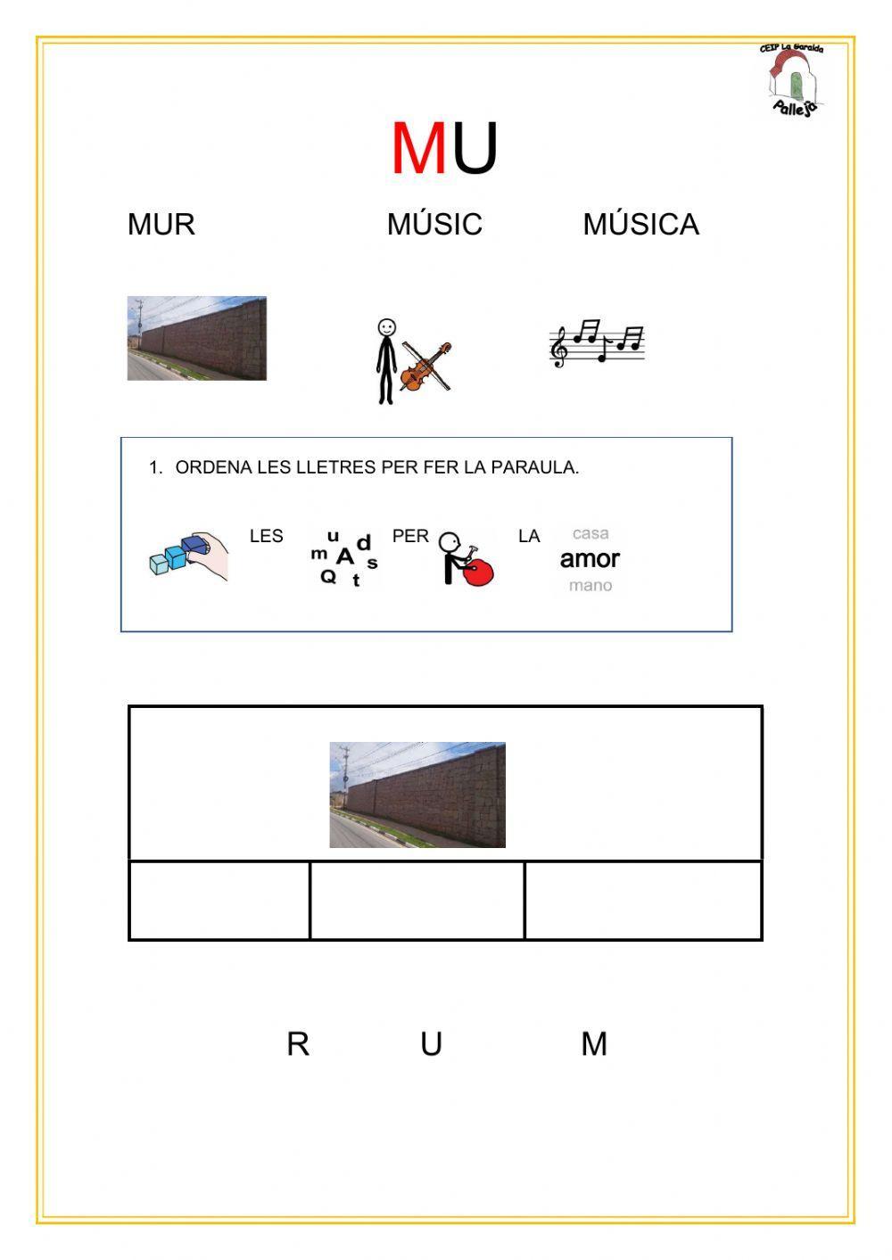 Lectoescriptura de primer mu