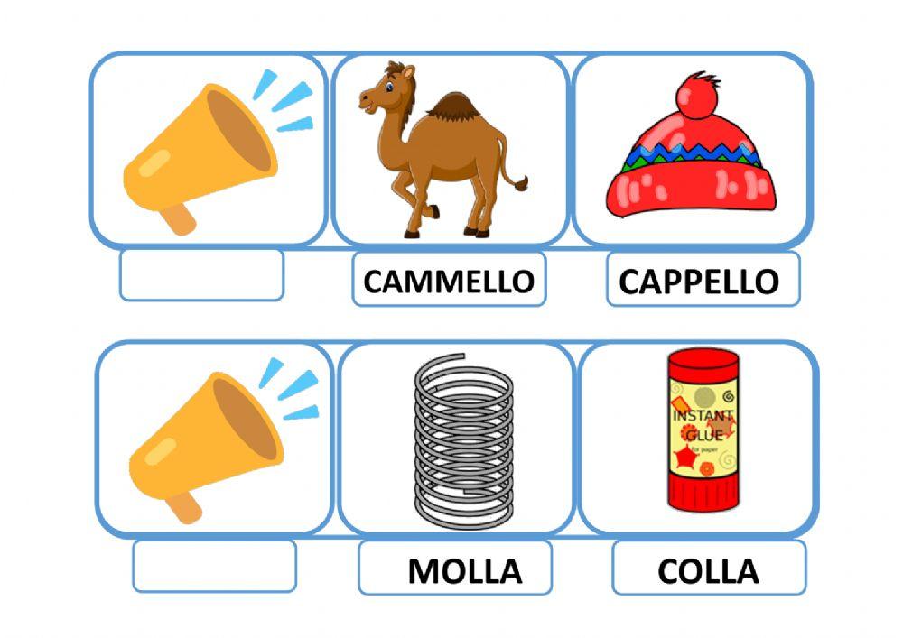 ascolta e scrivi la parola