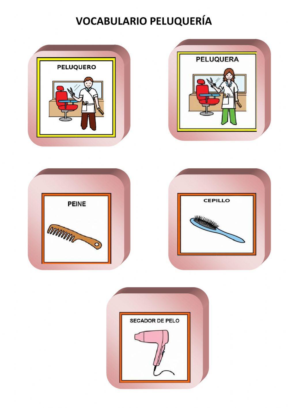 VOCABULARIO PELUQUERÍA