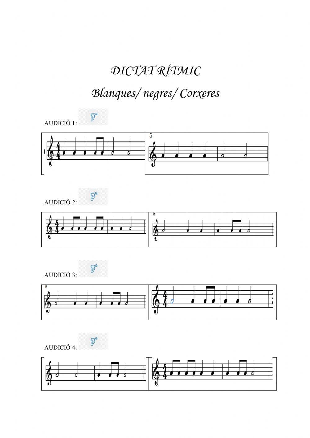 Dictat rítmic 2