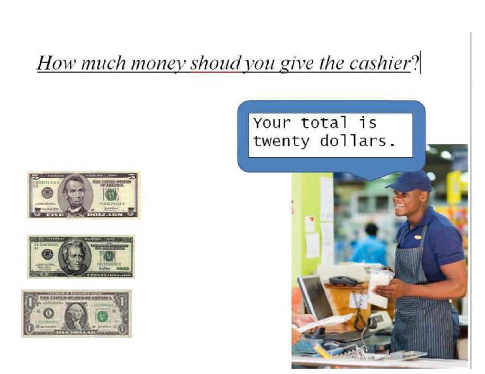 Paying with the correct amount