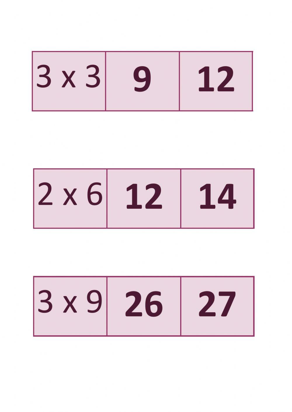 Ripassiamo le tabelline