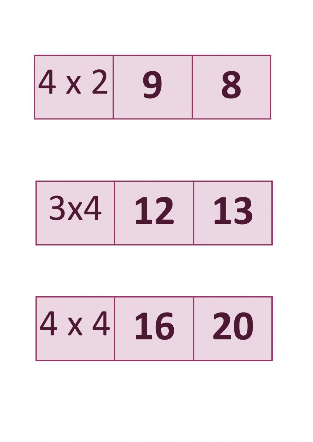 Ripassiamo le tabelline
