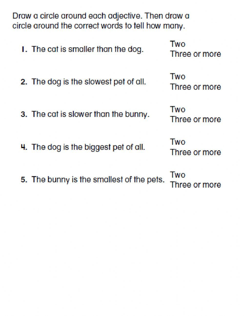 Adjectives That Compare