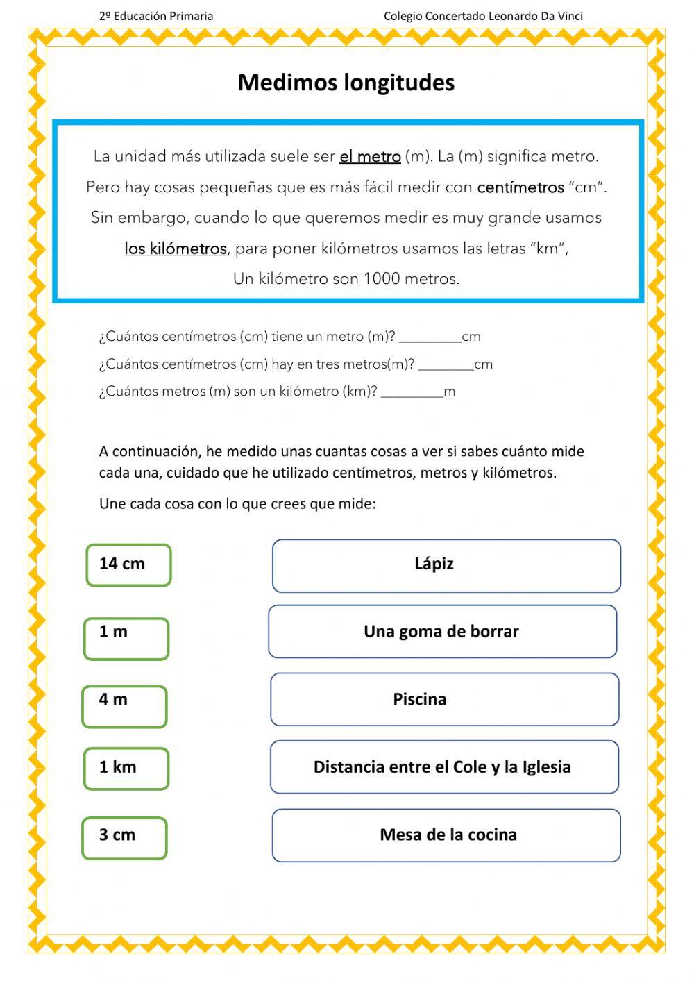 Medimos longitudes Medimos longitudes
