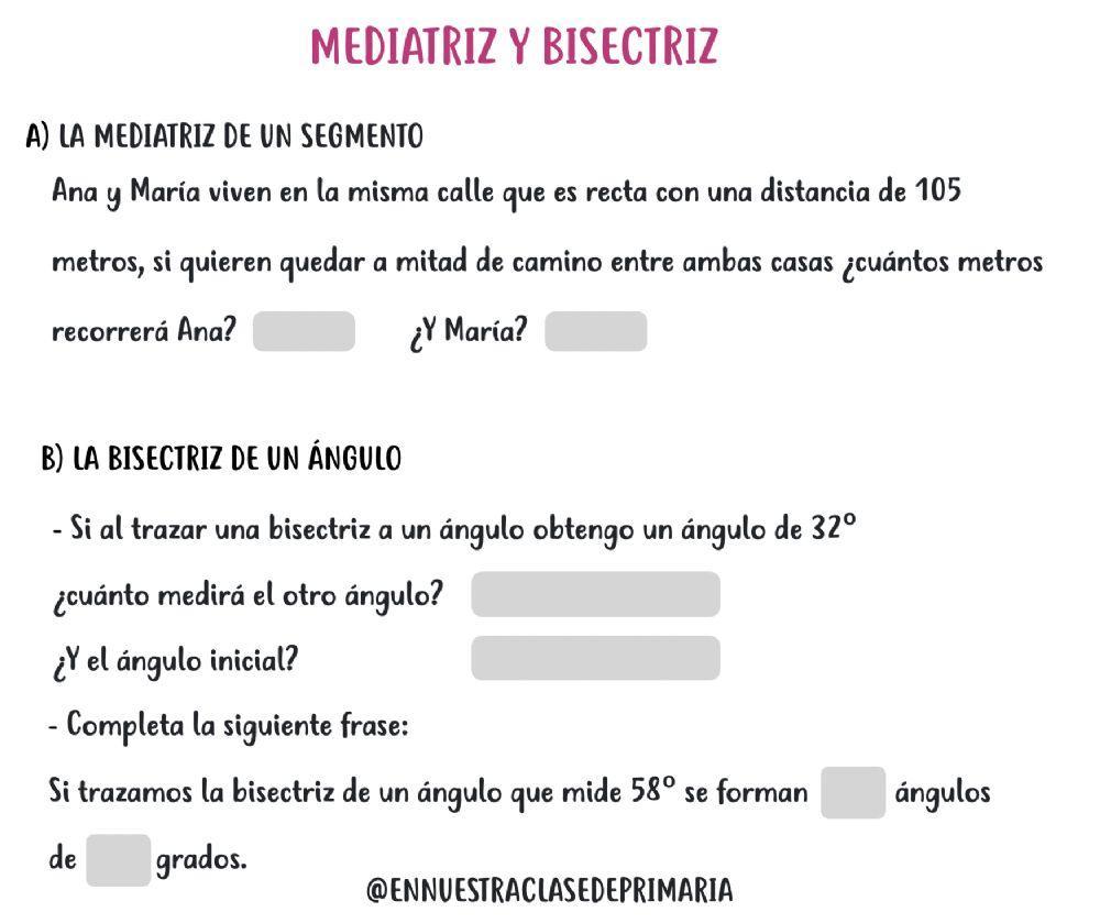 Mediatriz y bisectriz