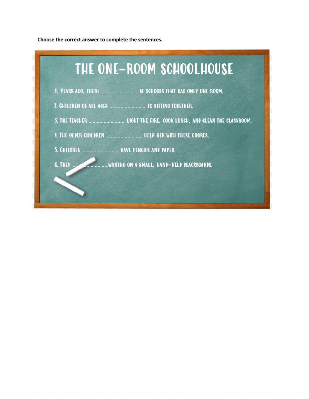 The One-Room Schoolhouse