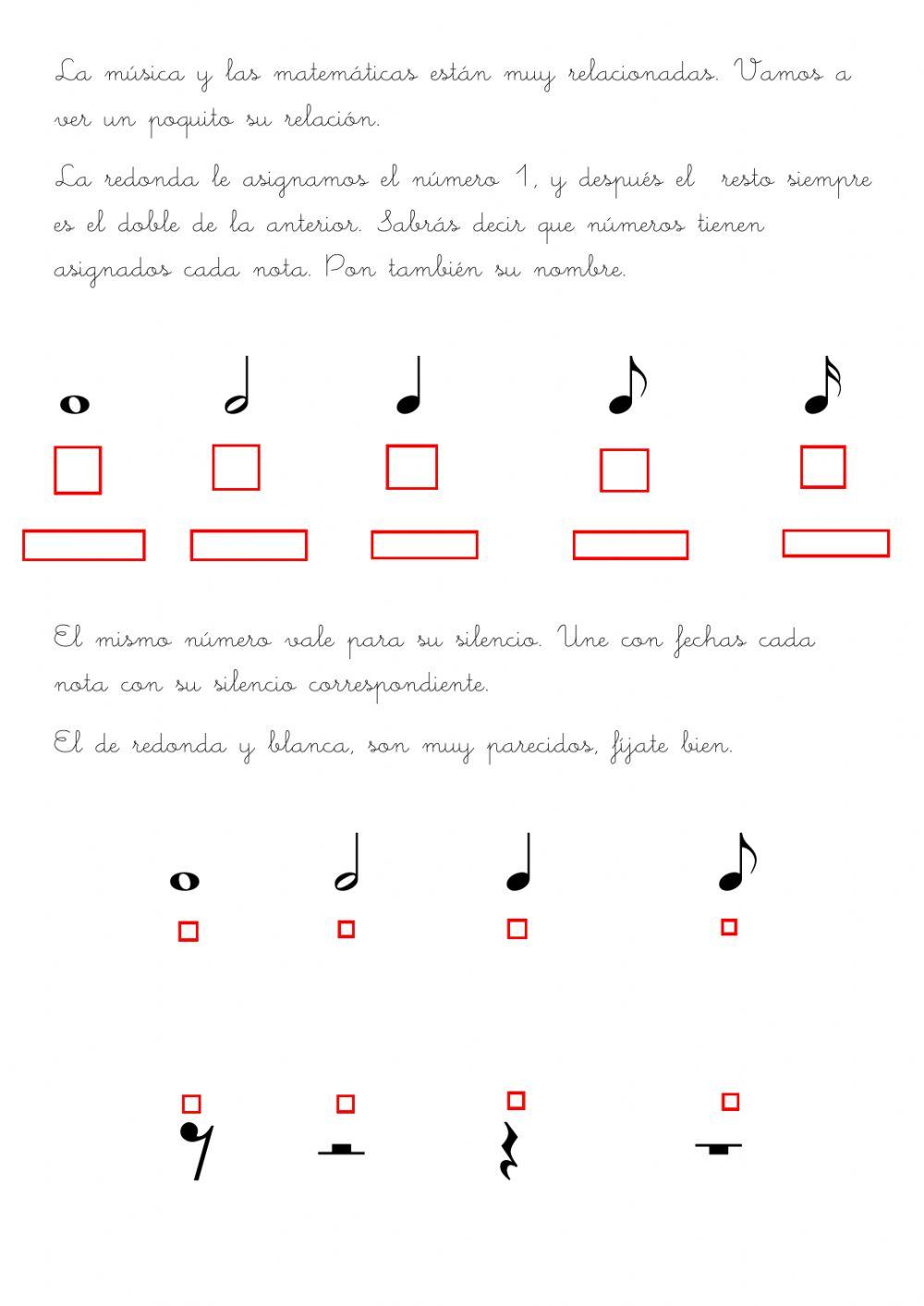 Compases musicales - fracciones
