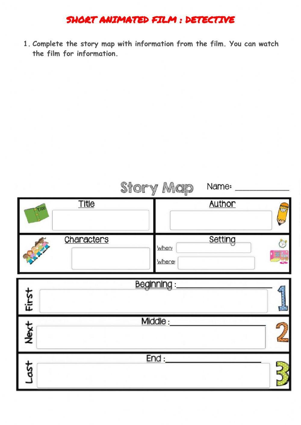 Story elements map -The detective-