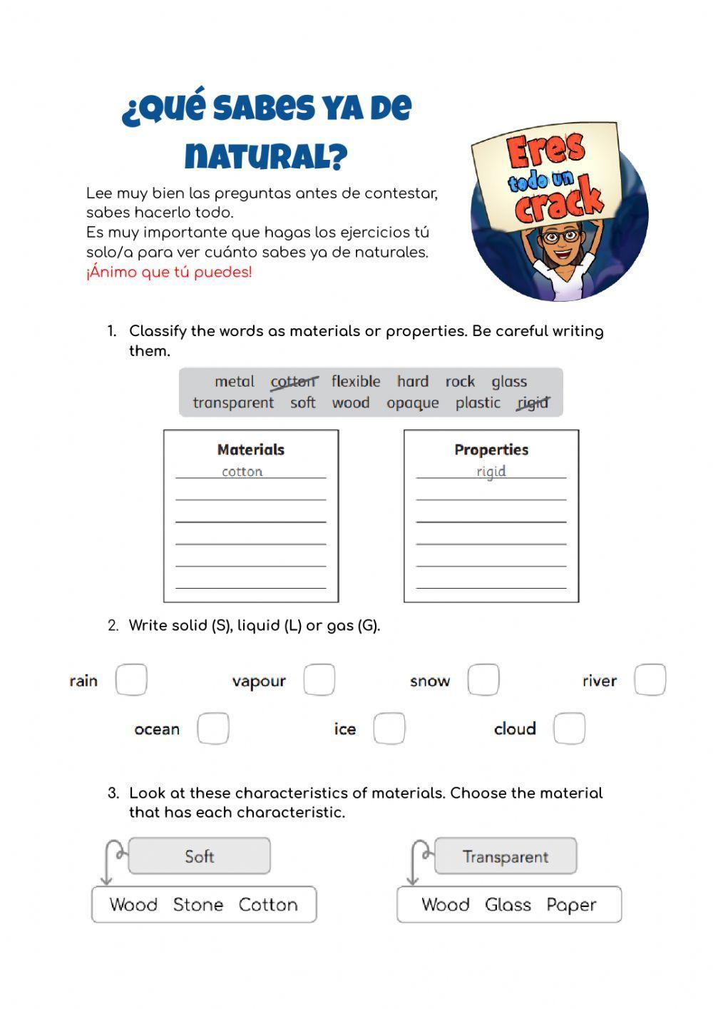 Matter and materials