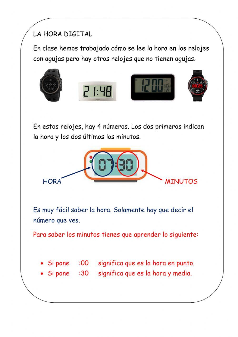 Los relojes digitales