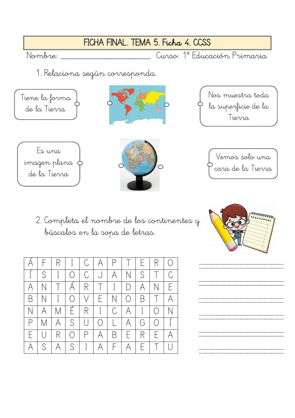 Ficha final. La tierra