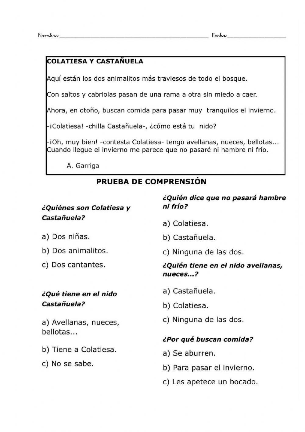 Comprensión lectora