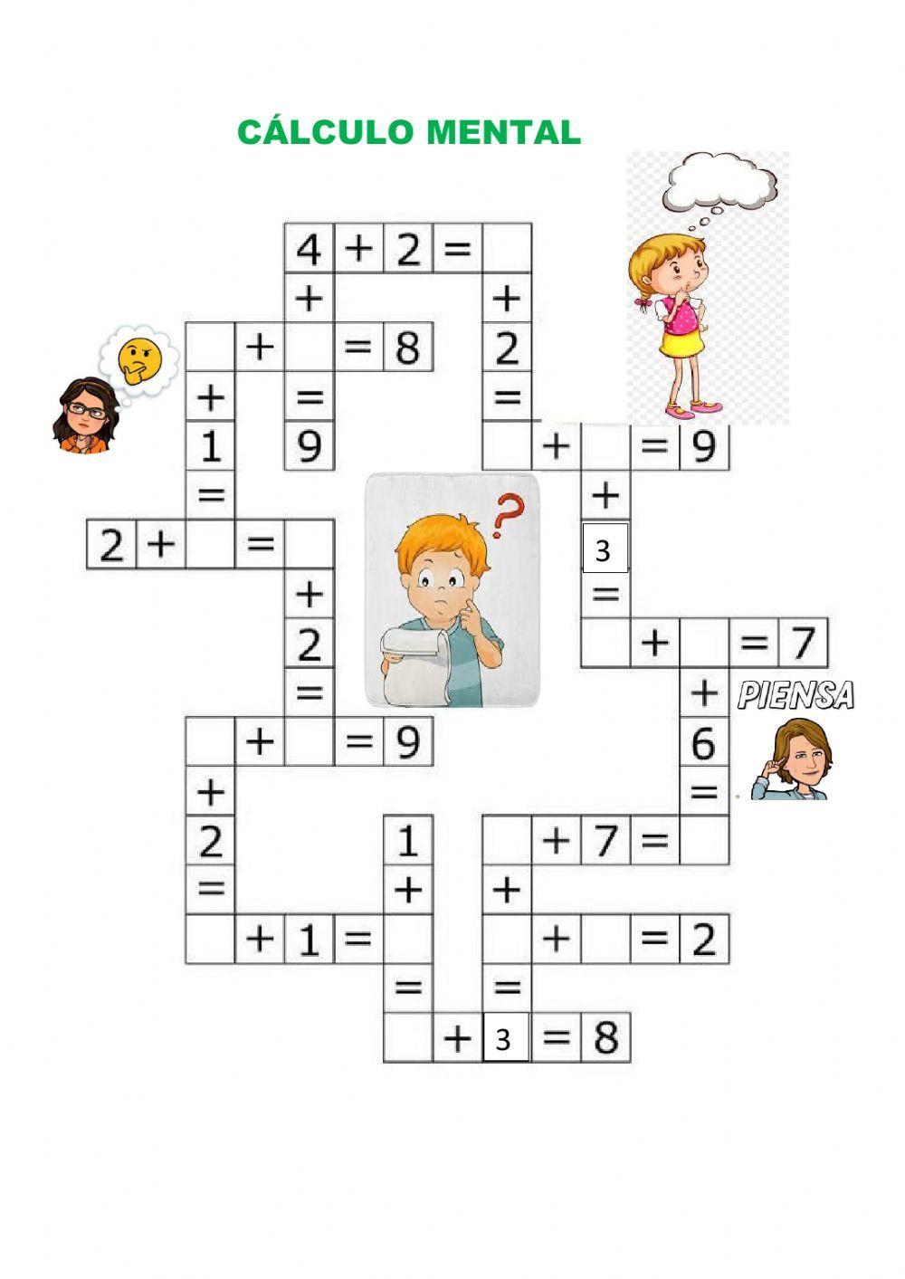 Crucigrama matemático