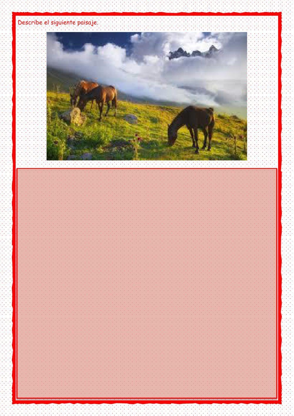 Descripción de paisajes Descripción de paisajes