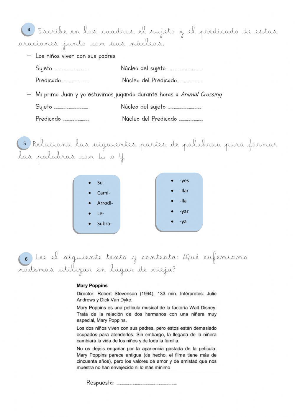 Cuestionario tema 9 Lengua